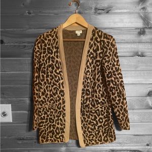 J. Crew Leopard Cardigan Women’s XS
